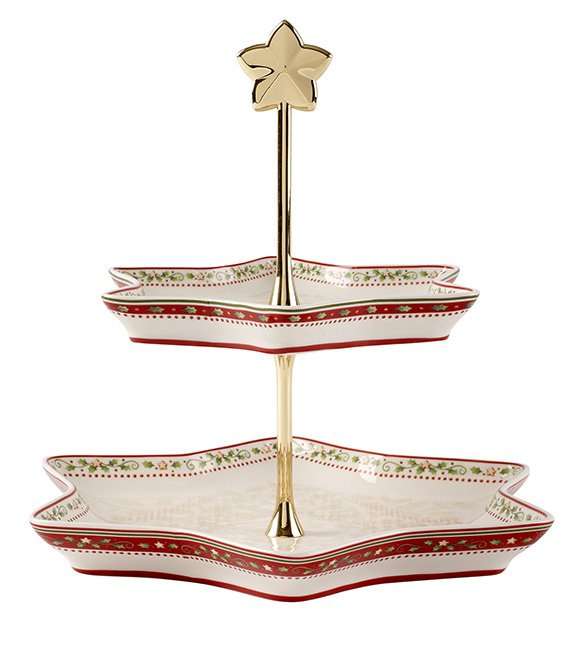 Villeroy & Boch Winter Bakery Delight etažér, cesmína, 34 cm  14-8612-7882
