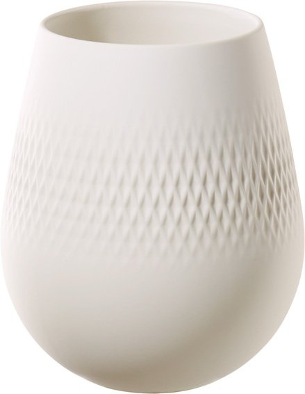 Villeroy & Boch Collier Blanc porcelánová váza Carré, 14 cm 10-1681-5514