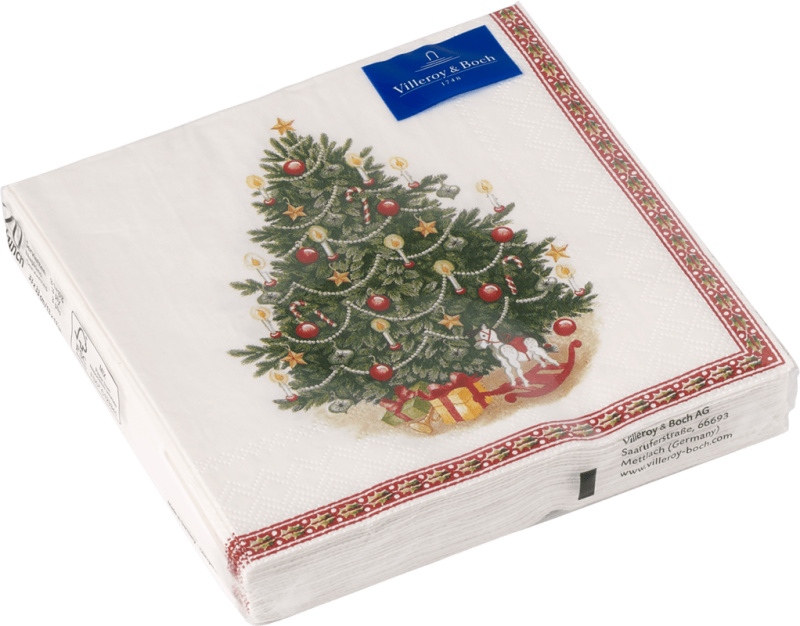Villeroy & Boch Winter Specials vánoční ubrousky, stromeček, 33 x 33 cm 35-9074-0120