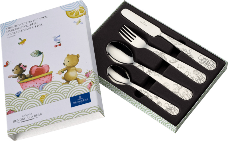 Villeroy & Boch Hungry as a Bear dětský příbor, 4 ks 12-6531-2091