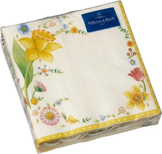 Villeroy & Boch Easter Accessories ubrousky s květinovým motivem, 25 x 25 cm 35-9072-0027