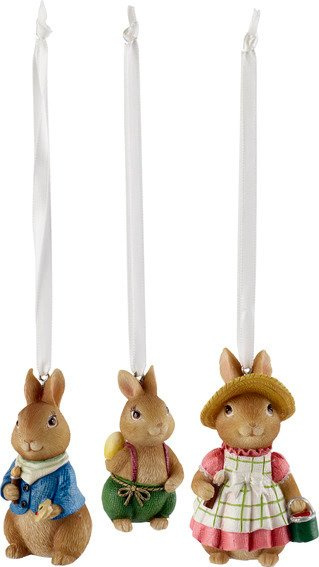 Villeroy & Boch Spring Fantasy velikonoční závěsná dekorace, zajíčci Max, Paul a Anna 35-9389-0002