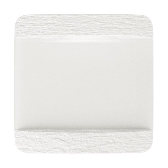 Villeroy & Boch Manufacture Rock Blanc jídelní talíř, 28 x 28 cm 10-4240-2610