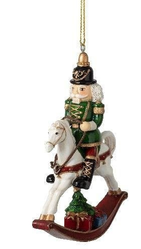 Villeroy & Boch Winter Collage Accessoires závěsný Louskáček na koni, 11,5 cm 35-9391-0065
