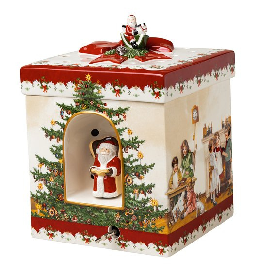 Villeroy & Boch Dárková hrací skříňka / svícen, "Děti" Christmas Toys, 17 x 17 cm 14-8327-6693
