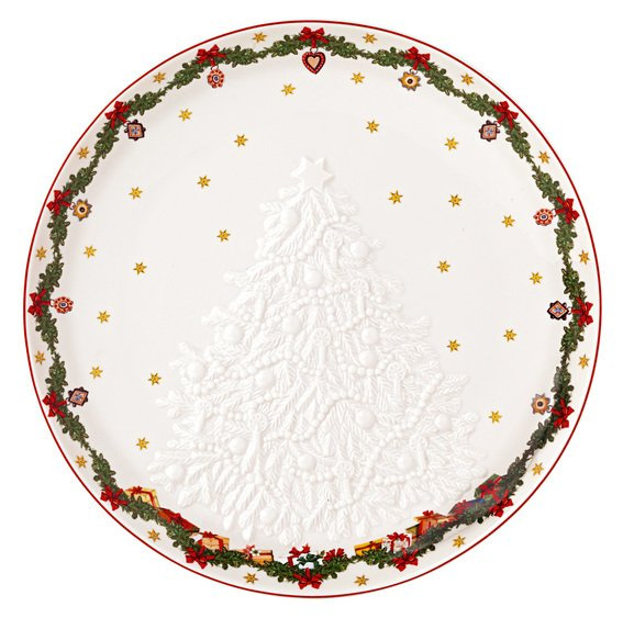 Villeroy & Boch Toy's Fantasy nízká mísa s reliéfem stromečku, Ø 26 cm 14-8332-3615
