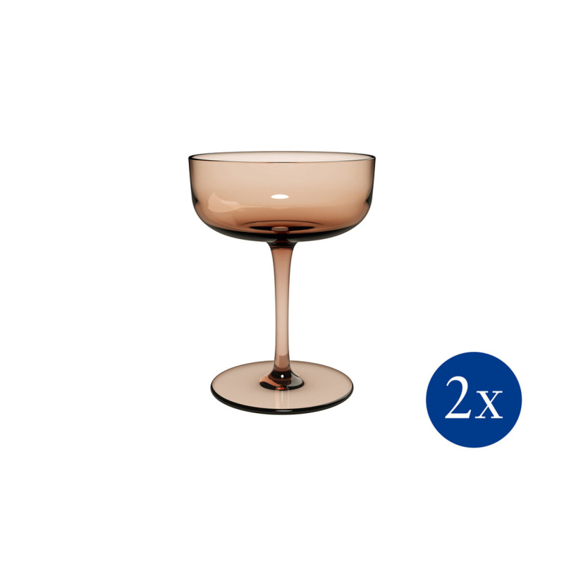 Villeroy & Boch Pohár na šampaňské / dezerty Like Clay, 100 ml, 2 ks 19-5179-8210