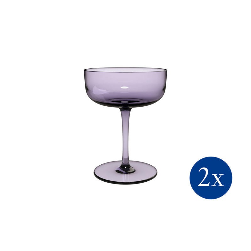 Villeroy & Boch Pohár na šampaňské / dezerty Like Lavender, 100 ml, 2 ks 19-5182-8210