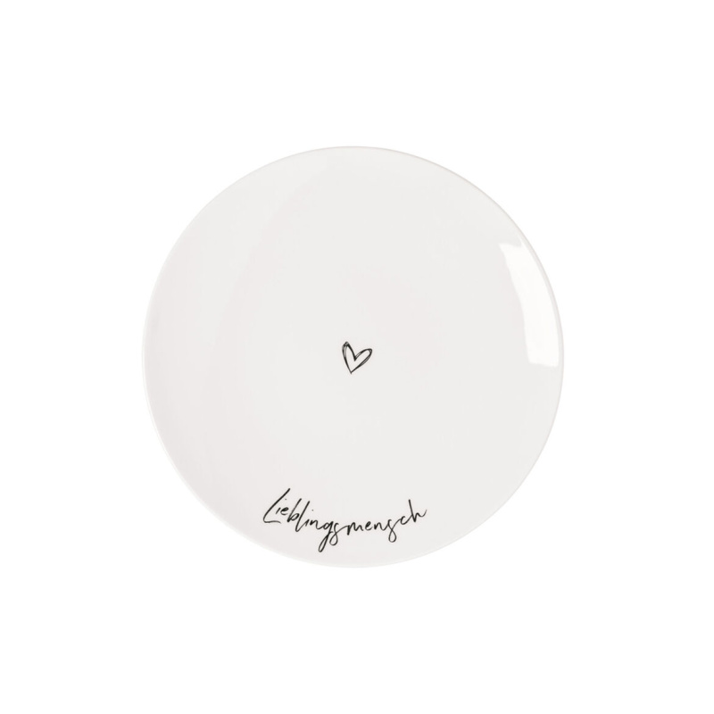 Villeroy & Boch Dezertní talíř Statement "Lieblingsmensch", Ø 21,2 cm 10-1621-6150