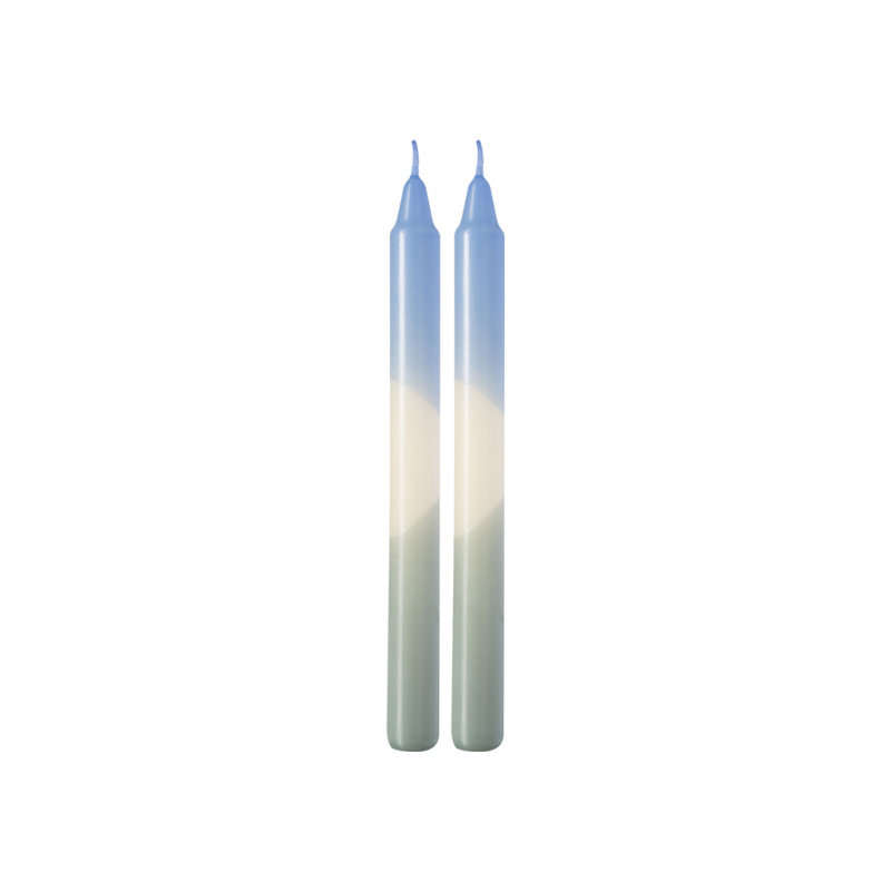 Villeroy & Boch Vícebarevné svíčky Dip Dye Like Home, 23 cm, 2 ks, Ice / Sage 19-5303-7893