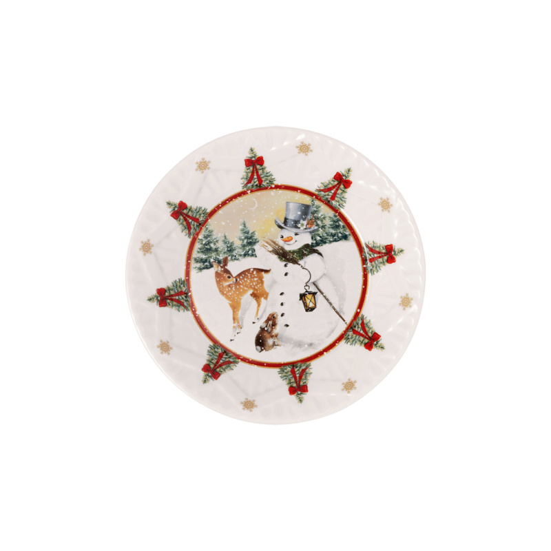 Villeroy & Boch Nízká miska Toy’s Fantasy, Sněhulák a zvířátka, Ø 16,5 cm 14-8332-3713