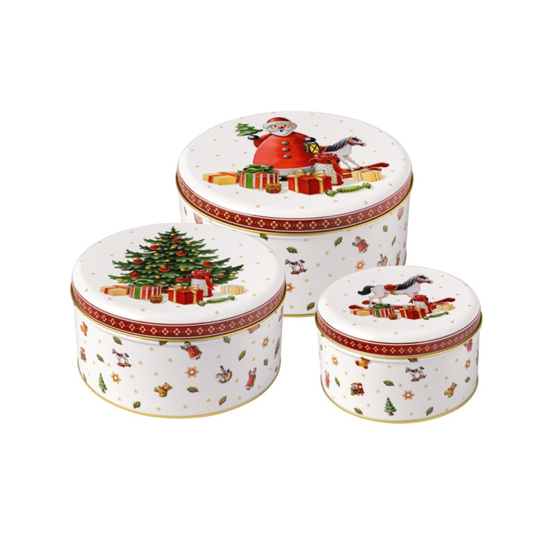 Villeroy & Boch Dózy na cukroví Winter Collage Accessoires, 3 ks 35-9391-0089