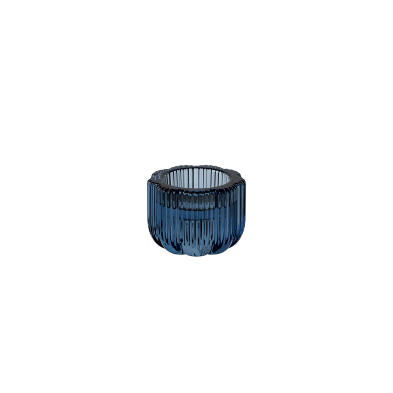 Villeroy & Boch Skleněný svícen 2v1 Fleur, Ø 6,5 cm, modrý 11-7338-0860