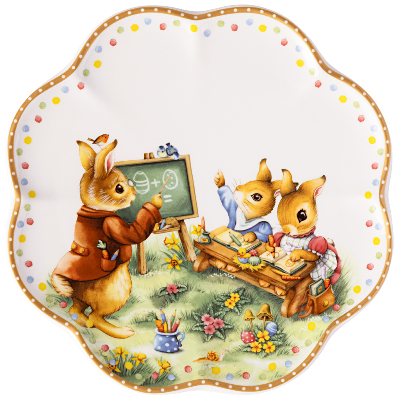 Villeroy & Boch Talíř Annual Easter Edition 2025, zajíčci Anna a Max, 22,5 cm 14-8627-2648