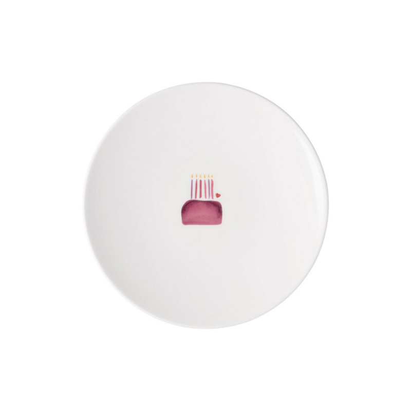 Villeroy & Boch Dezertní talíř With Love "Happy birthday", Ø 21,2 cm 10-1689-6152