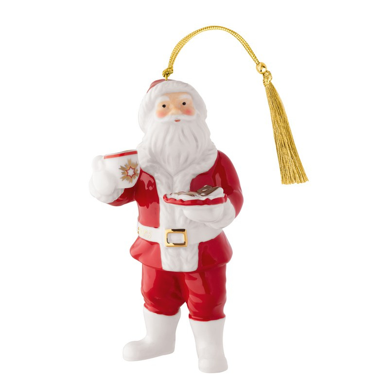 Villeroy & Boch Závěsná porcelánová ozdoba Christmas Classics 2025, Santa, 11 cm 14-8675-4350