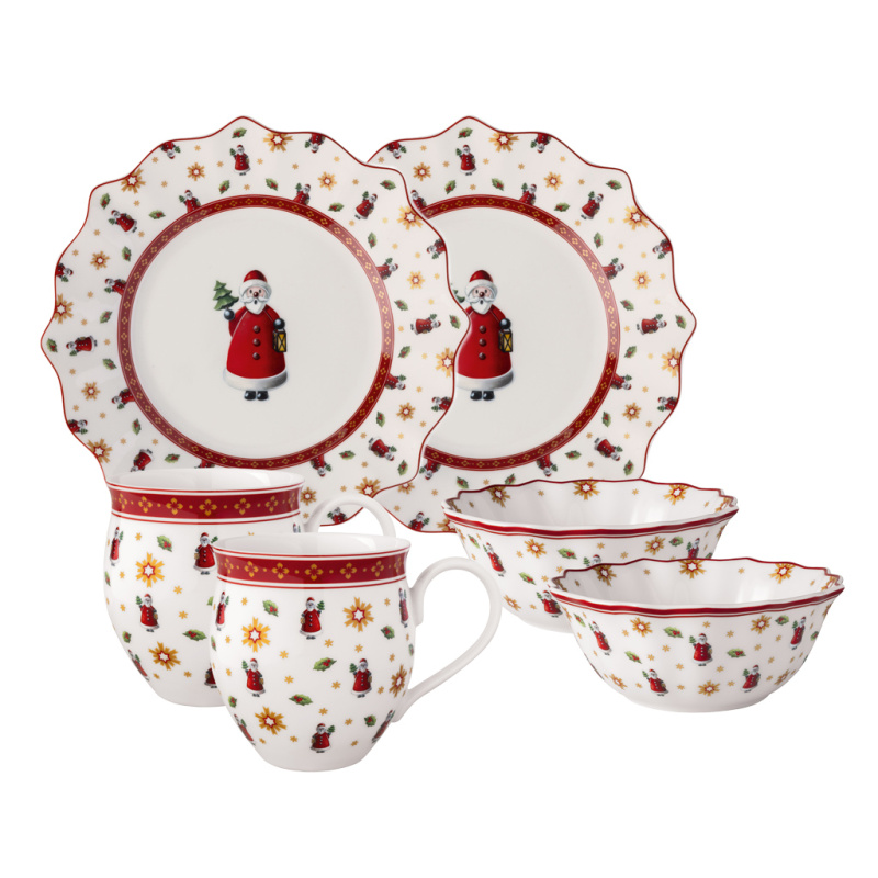 Villeroy & Boch Sada vánočního porcelánu Toy’s Delight, Santa, 6 ks 14-8585-7280