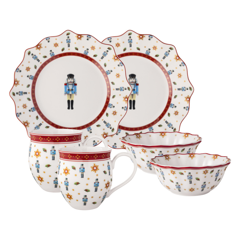 Villeroy & Boch Sada vánočního porcelánu Toy’s Delight, Louskáček, 6 ks 14-8585-7287