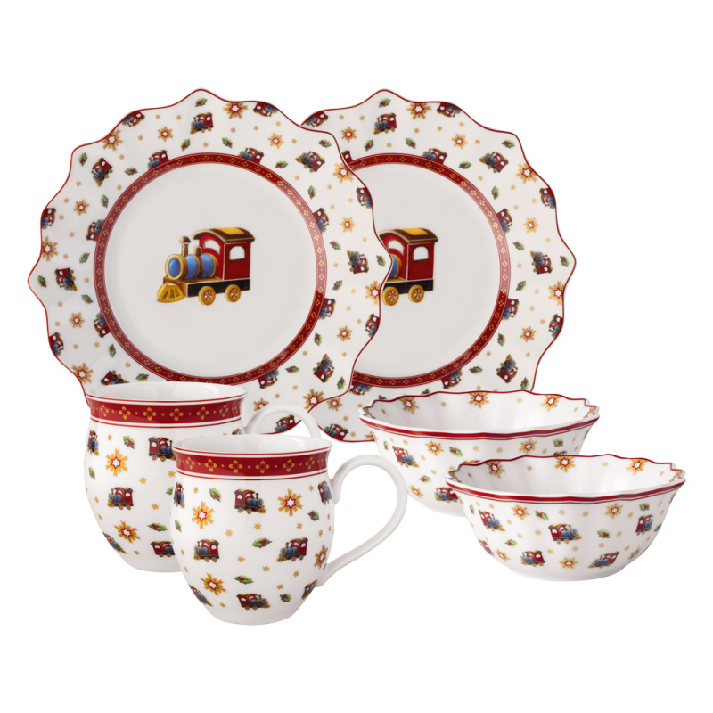 Villeroy & Boch Sada vánočního porcelánu Toy’s Delight, Lokomotiva, 6 ks 14-8585-7288