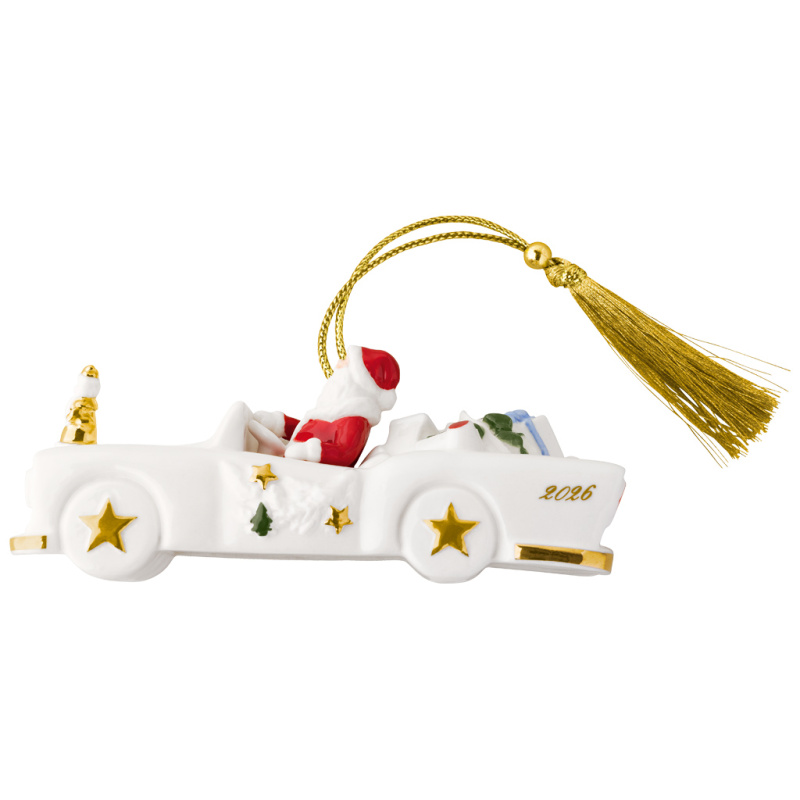 Villeroy & Boch Závěsná porcelánová ozdoba Christmas Classics 2026, Cadillac, 12 cm 14-8675-4366