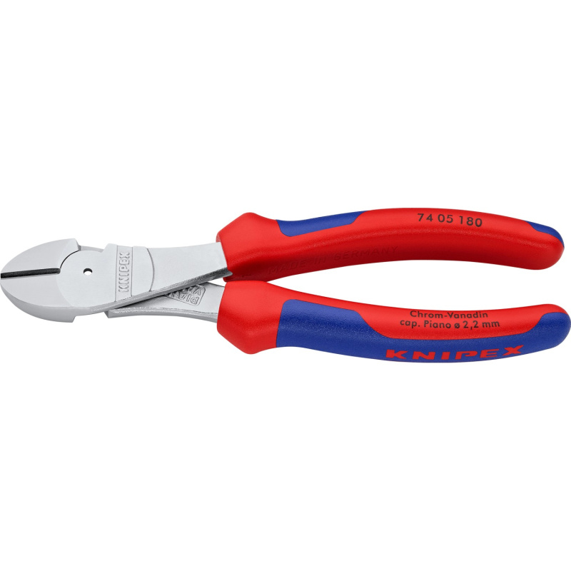 Knipex Silové boční štípací kleště, chromované, vícesložkové návleky, 180 mm