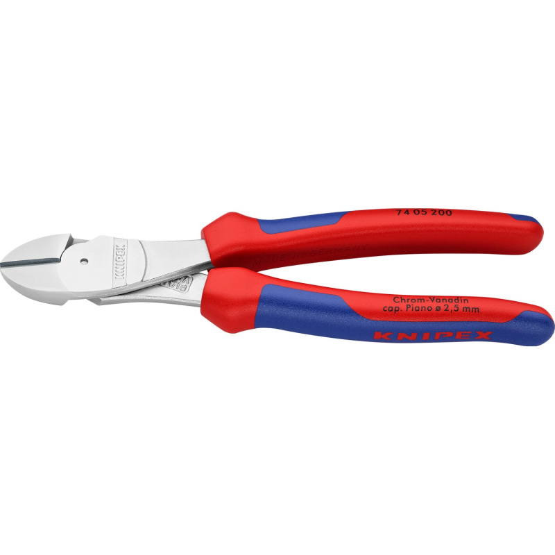 Knipex Silové boční štípací kleště, chromované, vícesložkové návleky, 200 mm