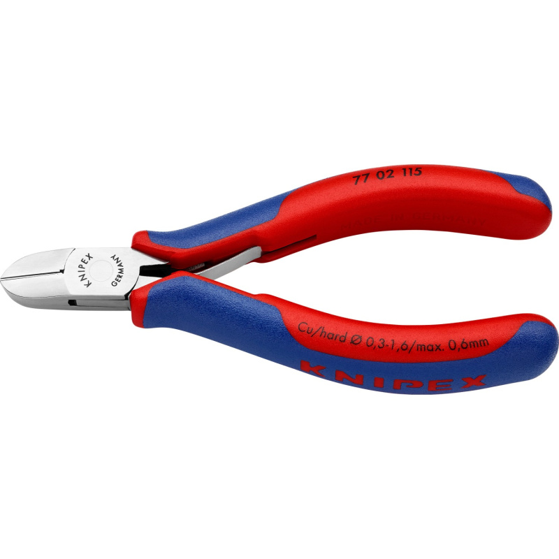 Knipex Boční štípací kleště na elektroniku, vícesložkové návleky, 115 mm