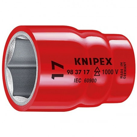 Hlavice nástrčná, 3/8", šestihran, izolovaná, 1000V, různé velikosti - KNIPEX Velikost: 19 mm