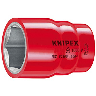 Hlavice nástrčná, 1/2", šestihran, izolovaná, 1000V, různé velikosti - KNIPEX Velikost: 27 mm