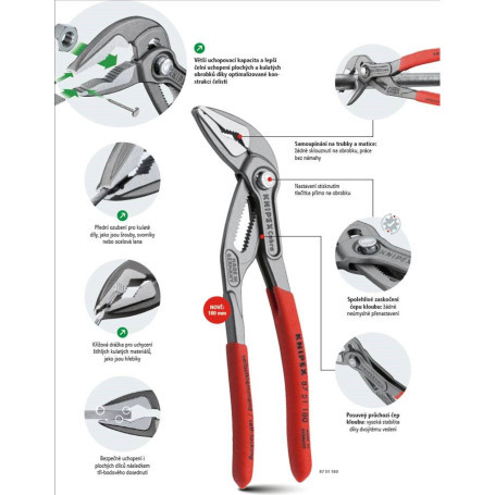 SIKO kleště Cobra 8701180 - 180 mm