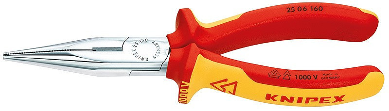 Půlkulaté kleště s břity chromované 160 mm  - 2506160