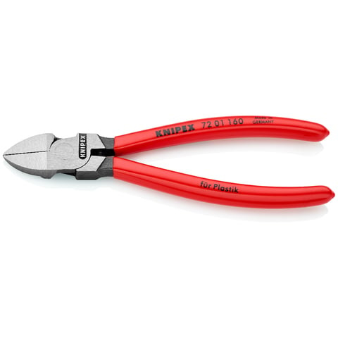 Boční štípací kleště na umělou hmotu potaženo plastem 160 mm  - 7201160