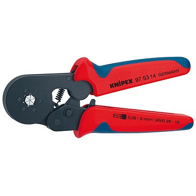 Samonastavitelné kleště pro lisování kabelových koncovek brunýrované 180 mm  - 975314