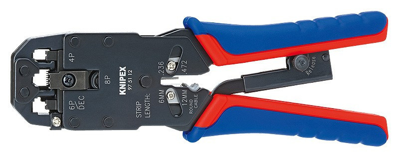 Krimpovací kleště pro konektory Western brunýrované 200 mm  - 975112