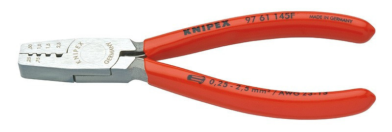 Krimpovací kleště na koncové dutinky potaženo plastem 145 mm  - 9761145F