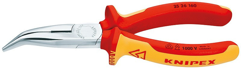 Půlkulaté kleště s břity chromované 160 mm  - 2526160