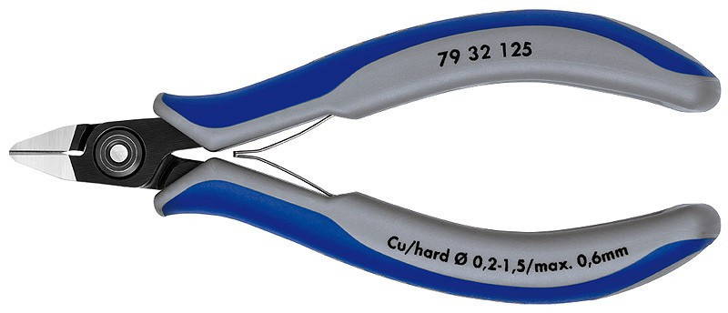 Přesné boční štípací kleště na elektroniku brunýrované 125 mm  - 7932125