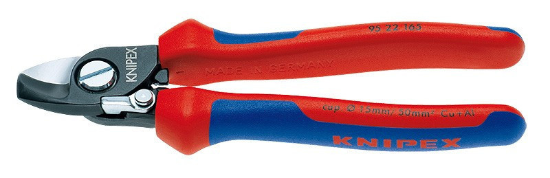 Nůžky na stříhání kabelů s rozevírací pružinou Knipex 95 22 165, 165 mm