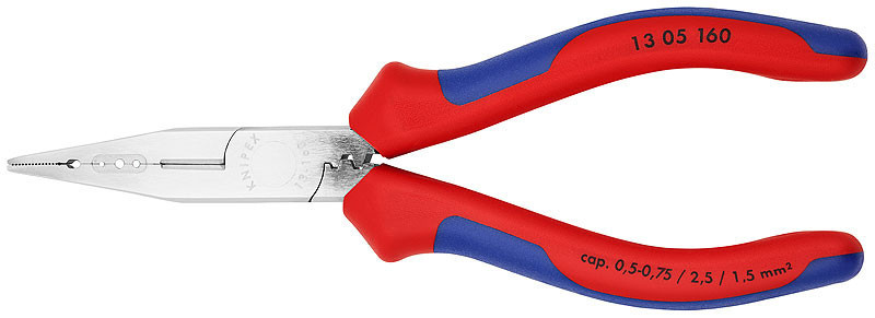Elektrikářské kleště chromované 160 mm  - 1305160