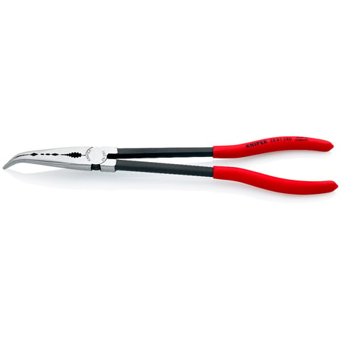 Montážní zahnuté půlkulaté kleště 280 mm Knipex extra dlouhé - 2881280