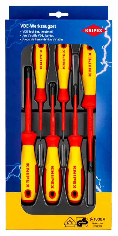 Sada VDE šroubováků KNIPEX, 6 ks - 002012V03