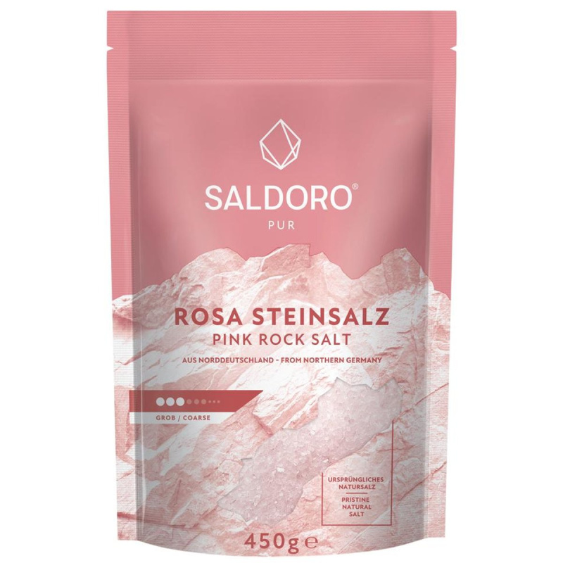 Saldoro Jedlá sůl kamenná bez jodu, růžová, hrubá
