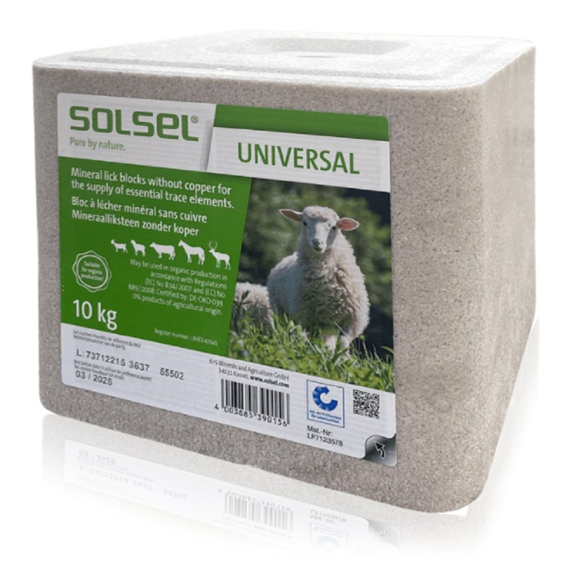 Liz solný minerální bez mědi 10kg kostka 10 kg