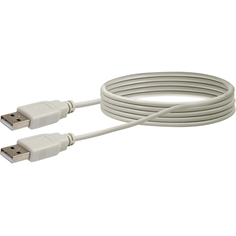 Schwaiger Propojovací kabel USB 2.0, světle šedá, 1,5 m