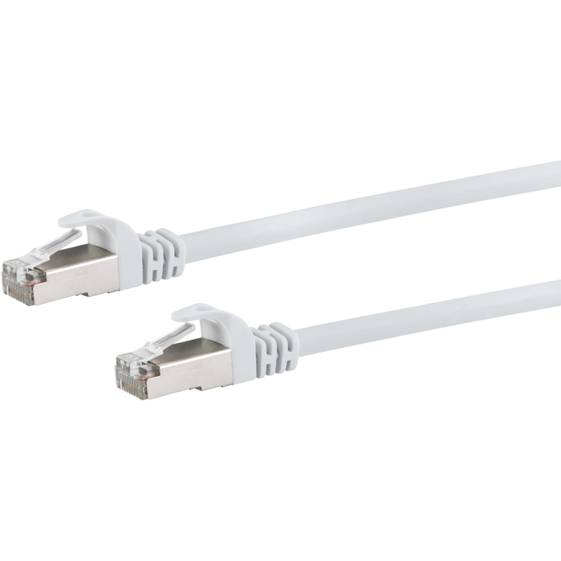 Schwaiger Síťový kabel CAT 6 (SF/UTP) RJ45, bílá, 50 m