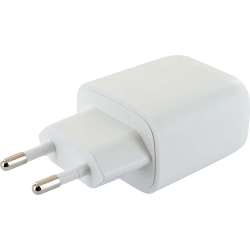 Schwaiger Rychlonabíječka USB-A/USB-C, 20W/230V, bílá