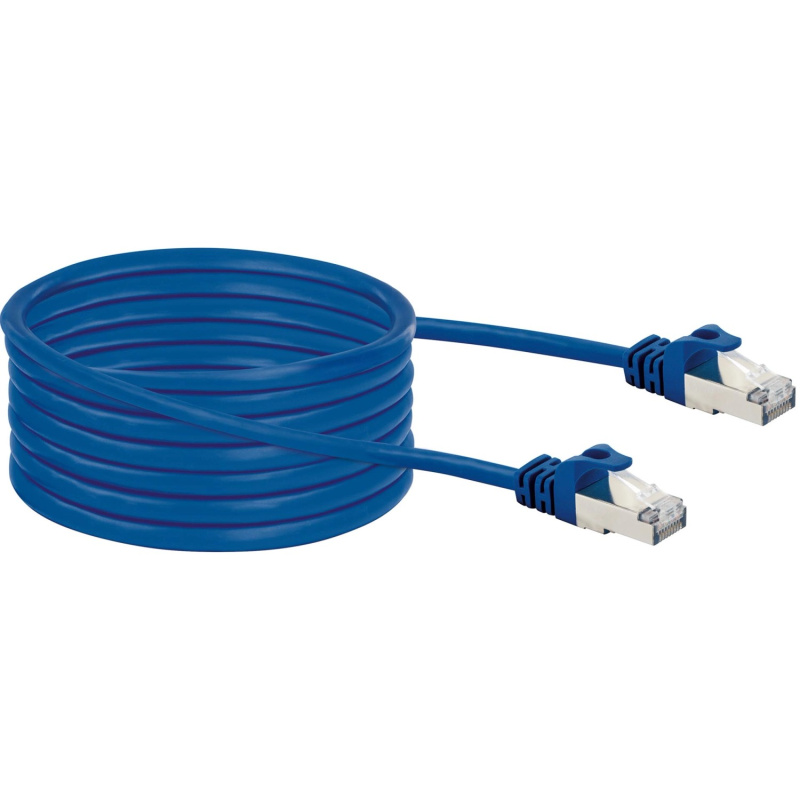 Schwaiger Síťový kabel CAT8 (S/FTP) RJ45, modrá, 10 m