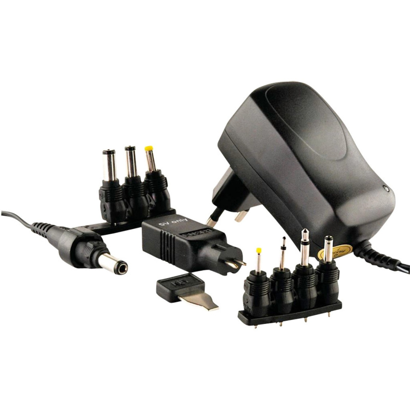 Schwaiger Univerzální napájecí adaptér + 9 konektorů, 1000 mA