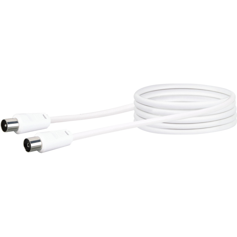 Schwaiger Anténní připojovací kabel bílý 3 m