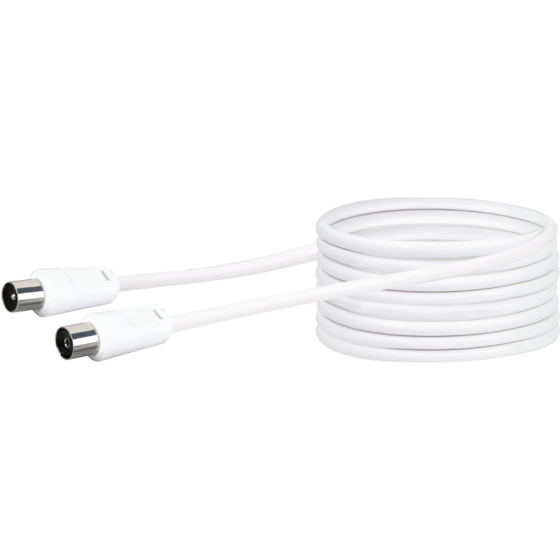 Schwaiger Anténní připojovací kabel, 75 dB, bílá, 15 m